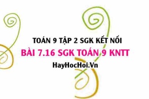 Bài 7.16 SGK Toán 9 tập 2 Kết nối tri thức